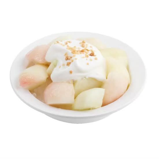 鲜桃白雪冰 Fresh Peach with Milk Shave Ice